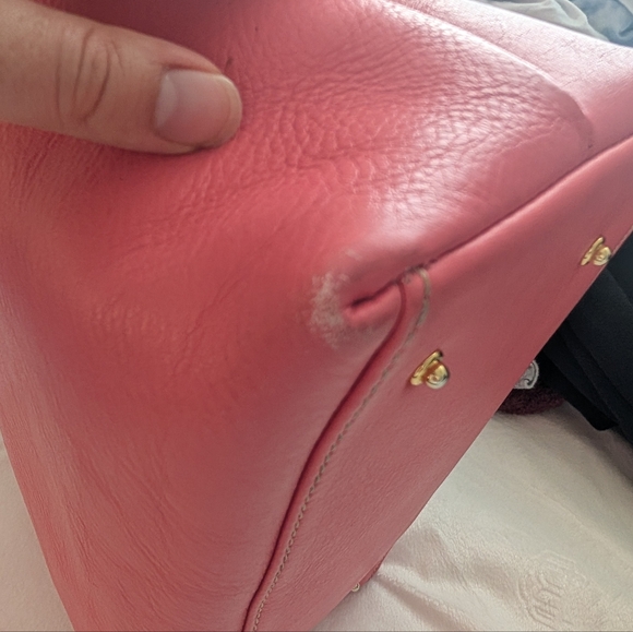 Dooney & Bourke Florentine Leather Dillen Satchel Bubble Gum Pink BAG & … - Picture 12 of 14